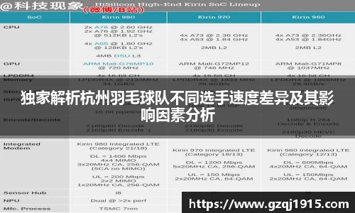 独家解析杭州羽毛球队不同选手速度差异及其影响因素分析