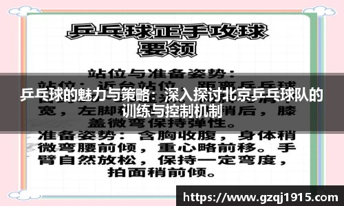 乒乓球的魅力与策略：深入探讨北京乒乓球队的训练与控制机制